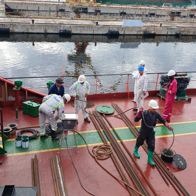 Limpieza Técnica y Certificación de Tanques de Combustible en el Buque Tanquero Ocean Integrity