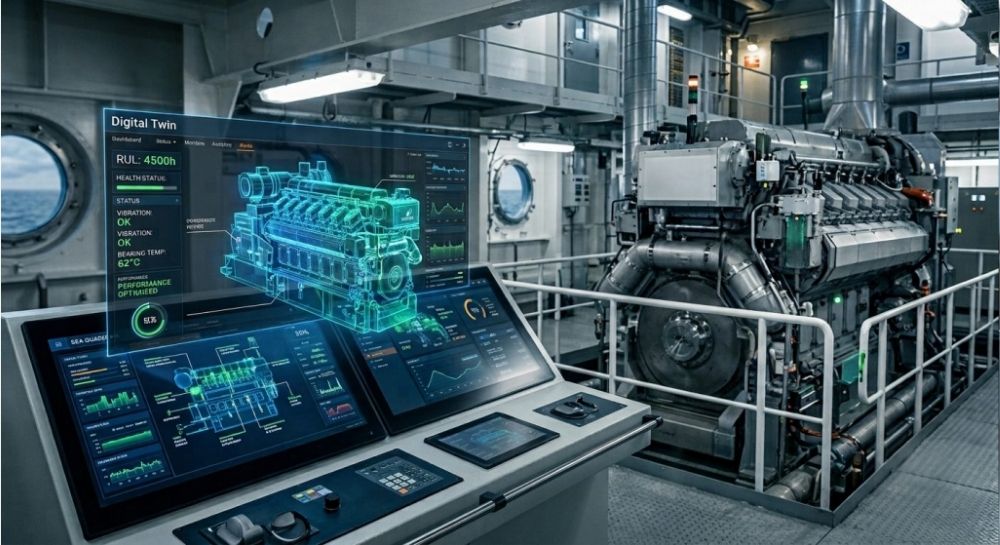 Mantenimiento predictivo: Uso de gemelos digitales y sensores IoT en la industria pesada