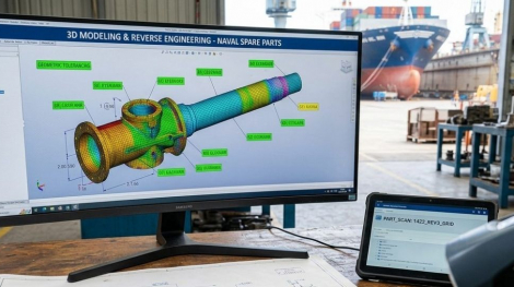 Ingeniería inversa en la fabricación de repuestos descatalogados para maquinaria naval